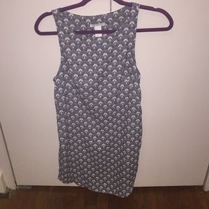 Black and white patterned dress